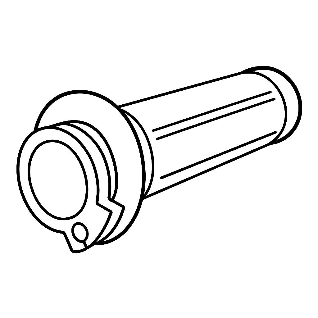 Poignée de Guidon - Droit - Côté  Accélérateur (compris le tube de poignée) - Pièce d'Origine